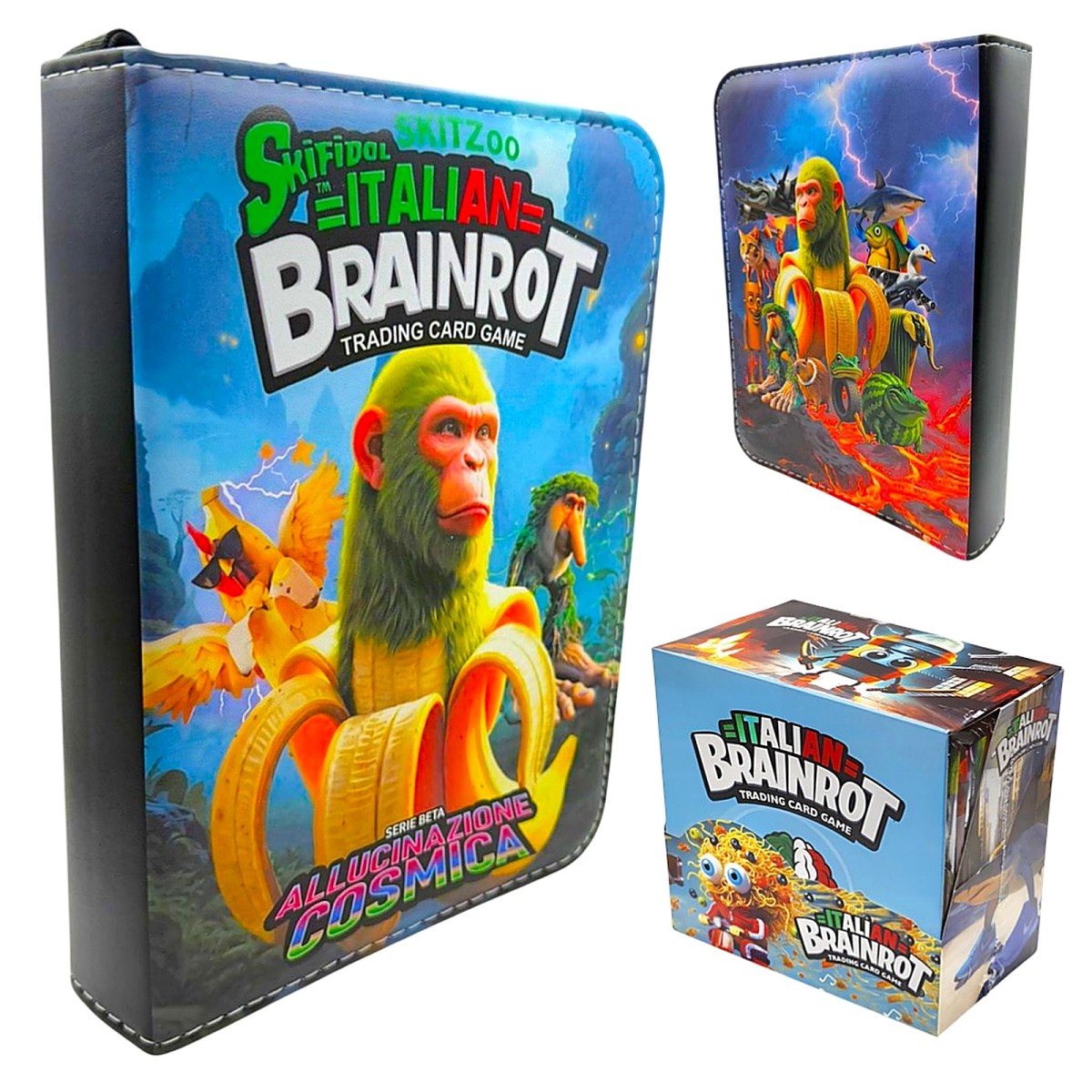 Album na 400 kart Brainrot + Mega Box 360 kart kolekcjonerskich TCG Zestaw - zdjecie produktu 1