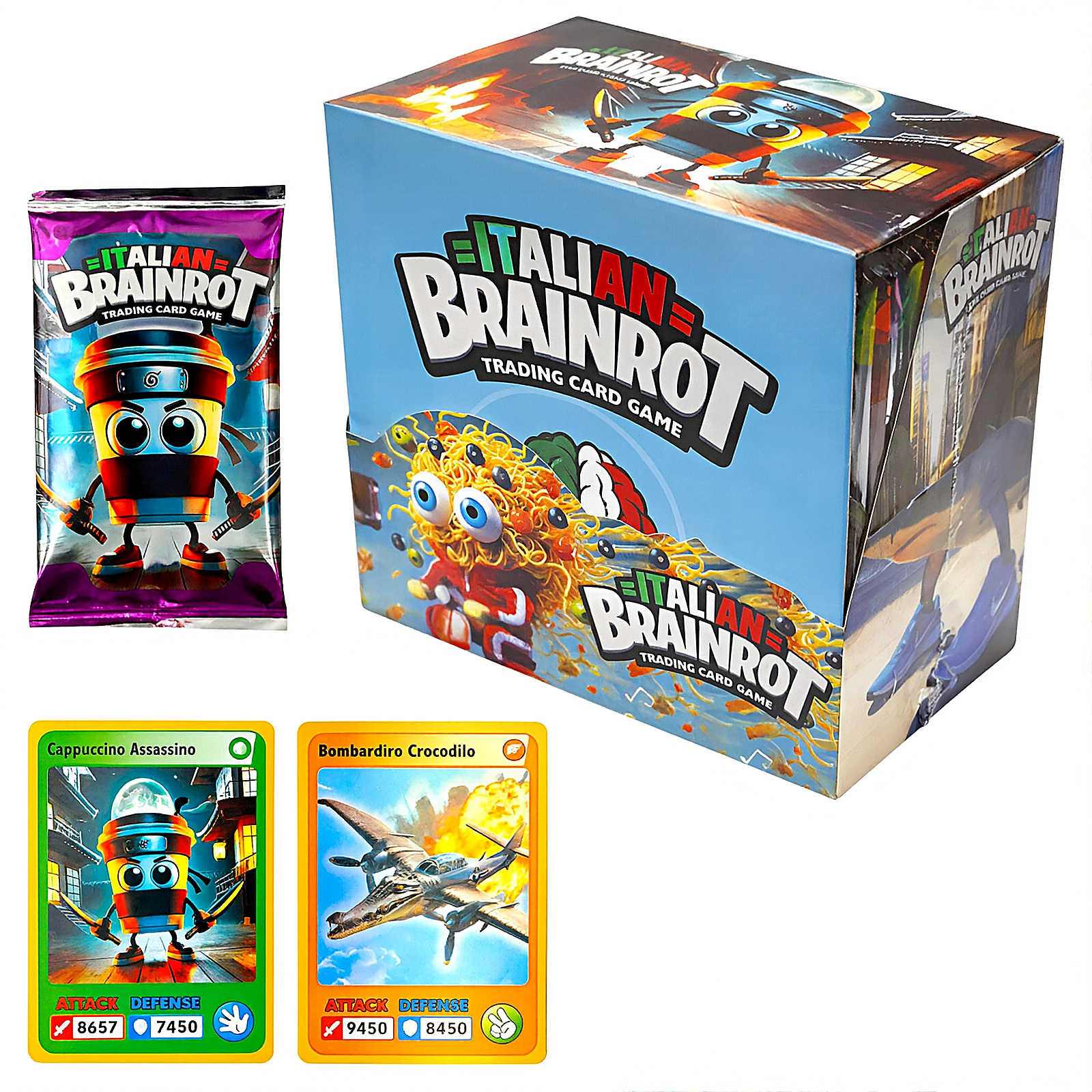 Album na 400 kart Brainrot + Mega Box 360 kart kolekcjonerskich TCG Zestaw - zdjecie produktu 2