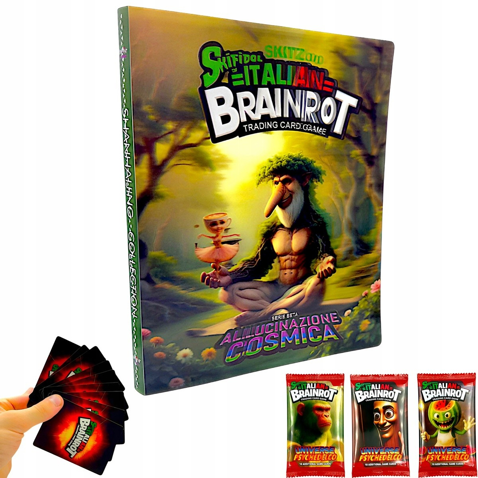 Album Brainrot na 432 karty + 30 kart Skifidol Italian TCG - packshot produktu na bialym tle - ujecie 1