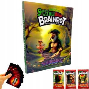 Album Brainrot na 432 karty + 30 kart Skifidol Italian TCG - packshot produktu na bialym tle - ujecie 1