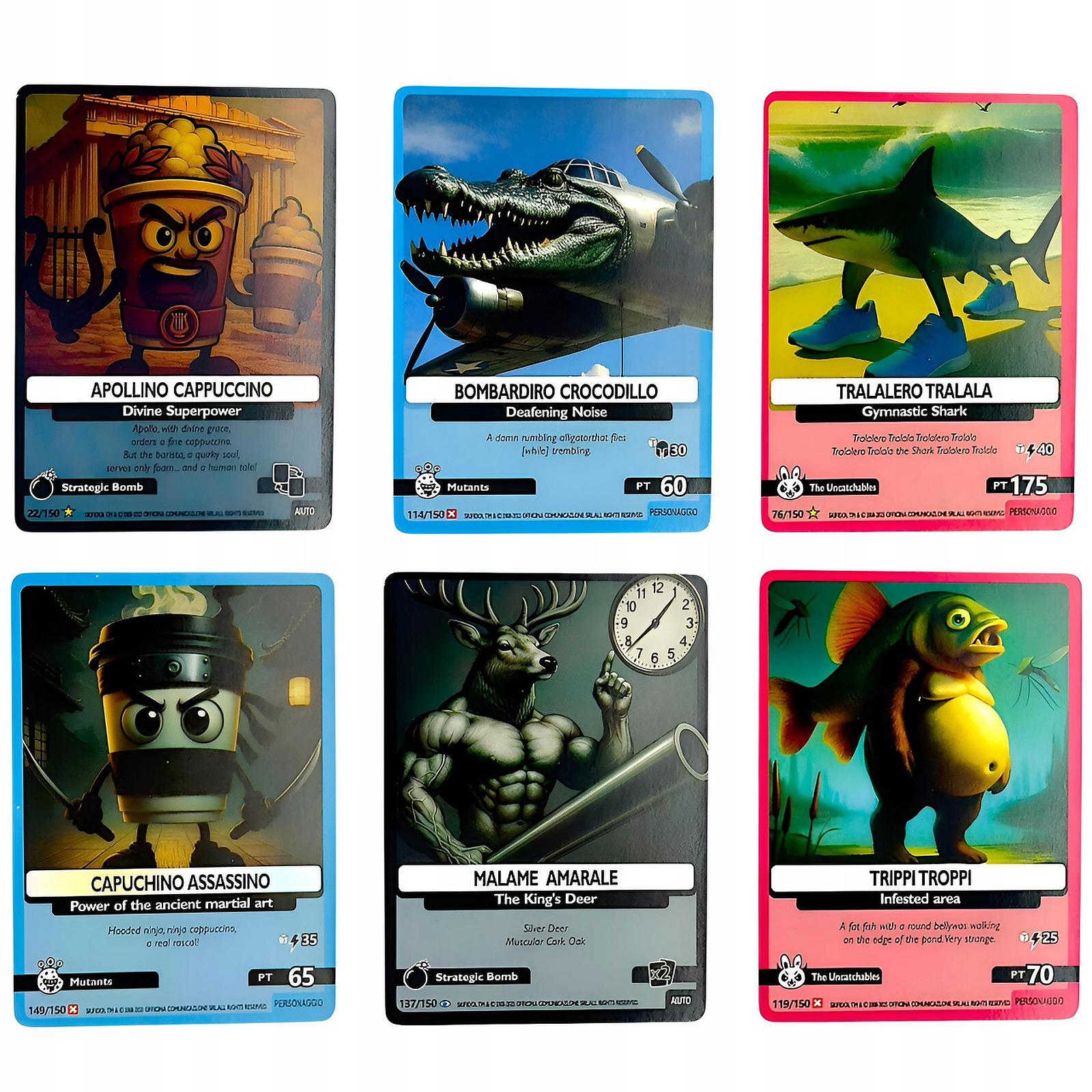 Album Brainrot na 432 karty + 30 kart Skifidol Italian TCG - packshot produktu na bialym tle - ujecie 4