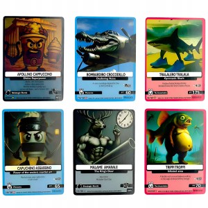 Album Brainrot na 432 karty + 30 kart Skifidol Italian TCG - packshot produktu na bialym tle - ujecie 4
