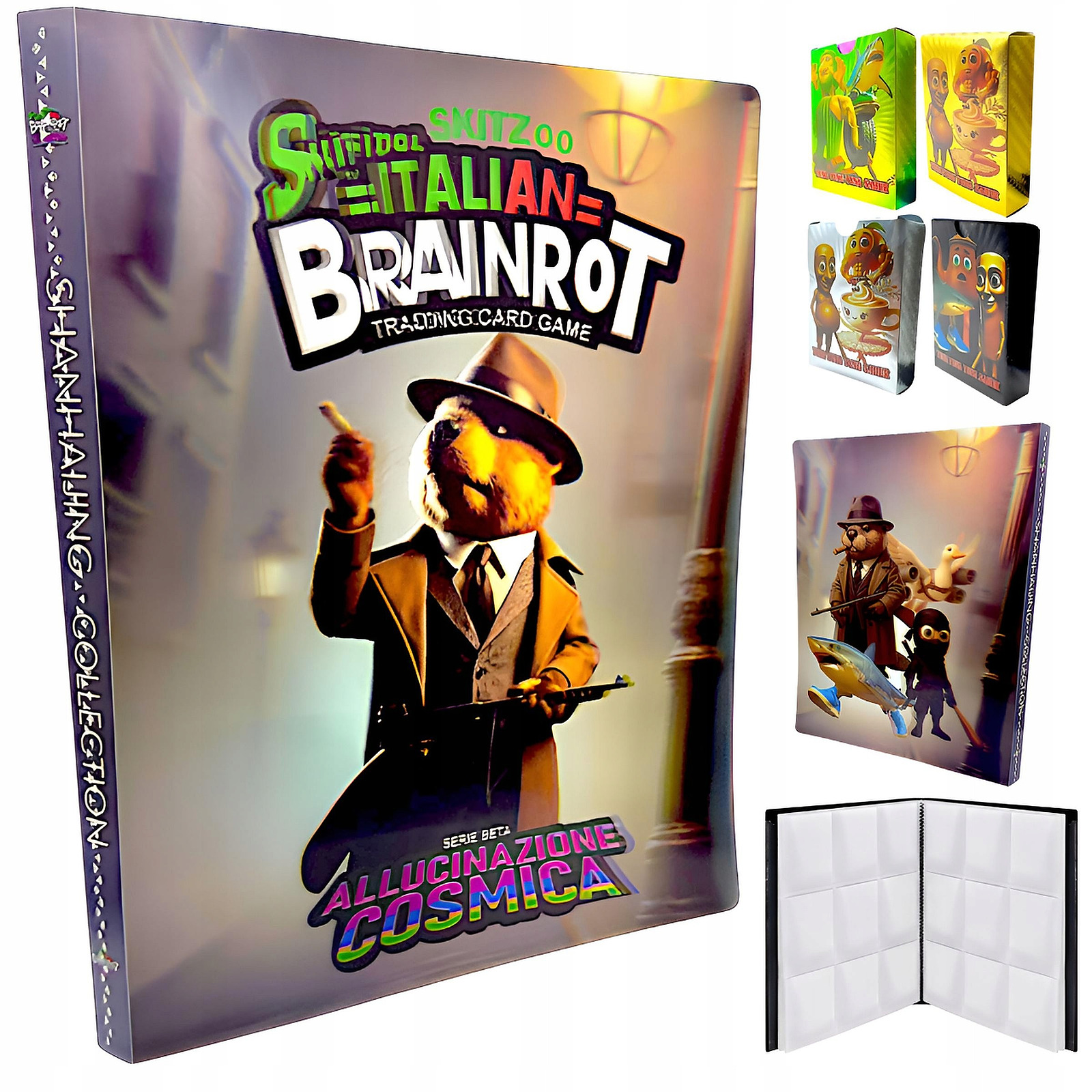 Album Brainrot na 432 karty + 55 kart kolekcjonerskich TCG - packshot produktu na białym tle - ujęcie 1