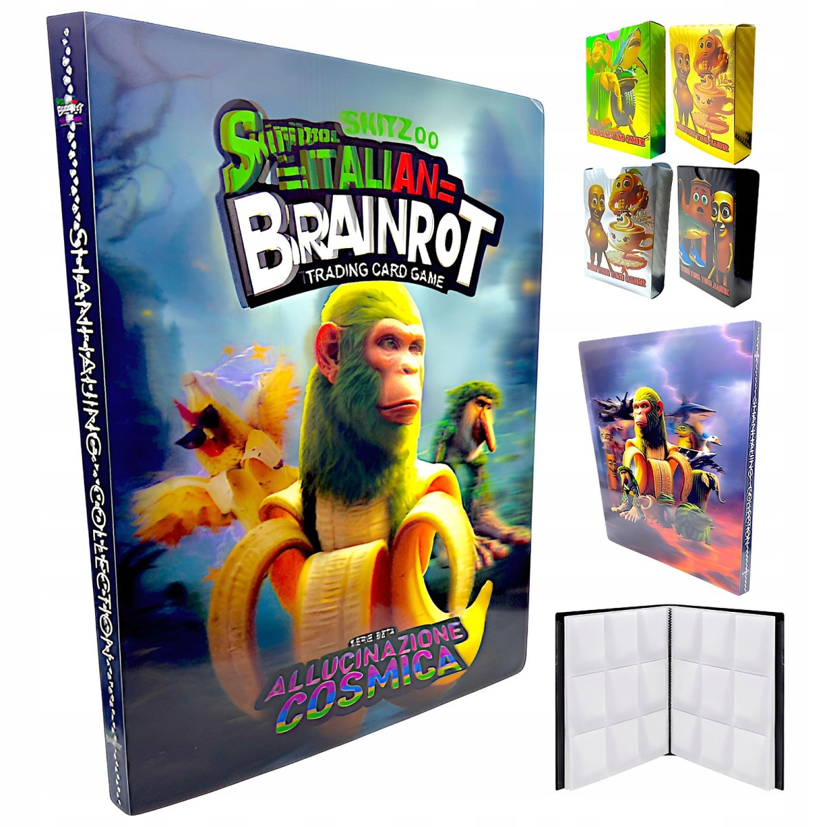 Album Brainrot na 432 karty + 55 kart kolekcjonerskich TCG - packshot produktu na białym tle - ujęcie 1