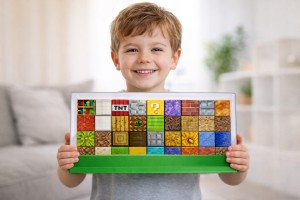 Klocki magnetyczne LED 108 elementów + 4 figurki i akcesoria - zdjęcie prezentacyjne produktu - ujęcie 7