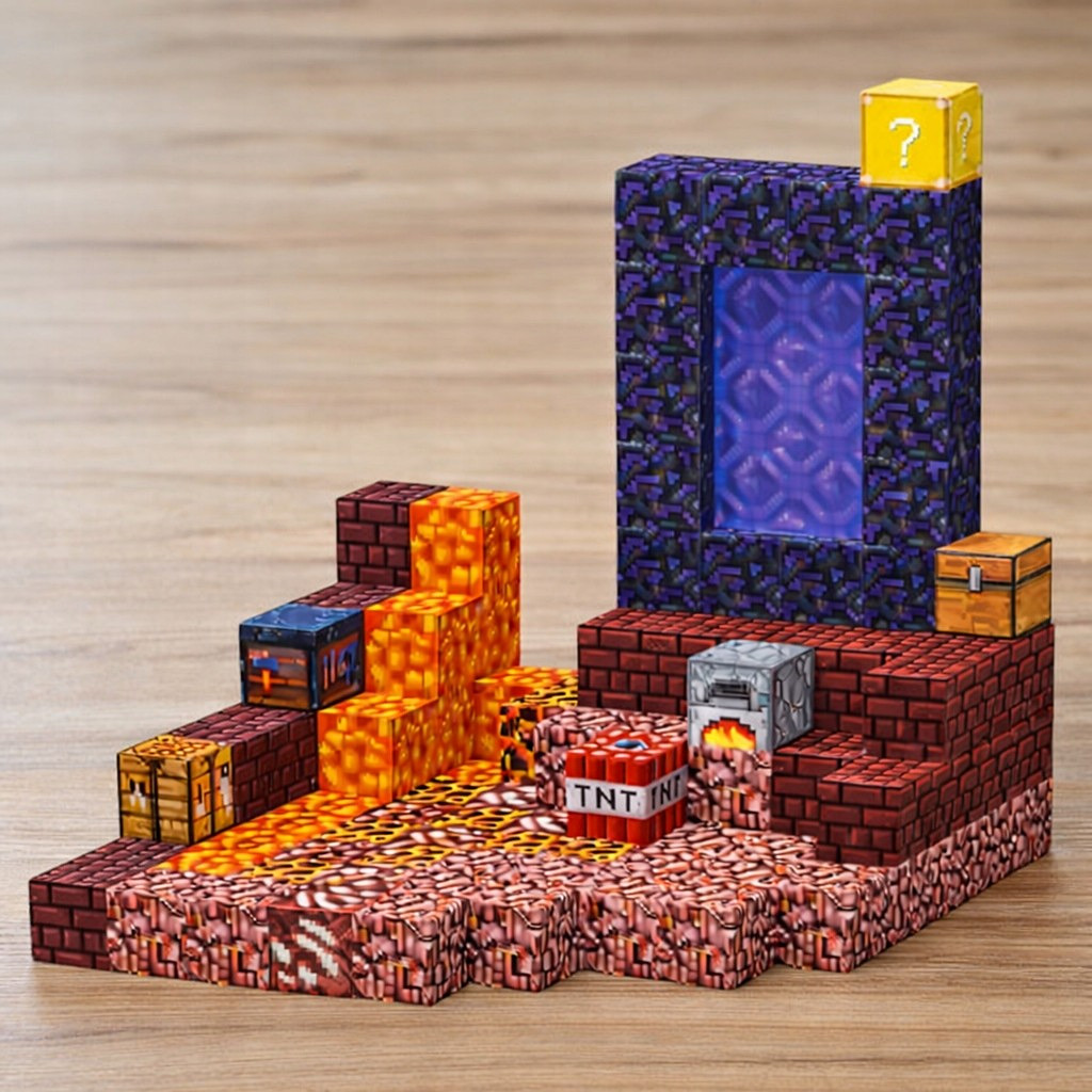 Klocki magnetyczne 3D 133 elementy + 2 figurki - zdjęcie prezentacyjne produktu - ujęcie 6