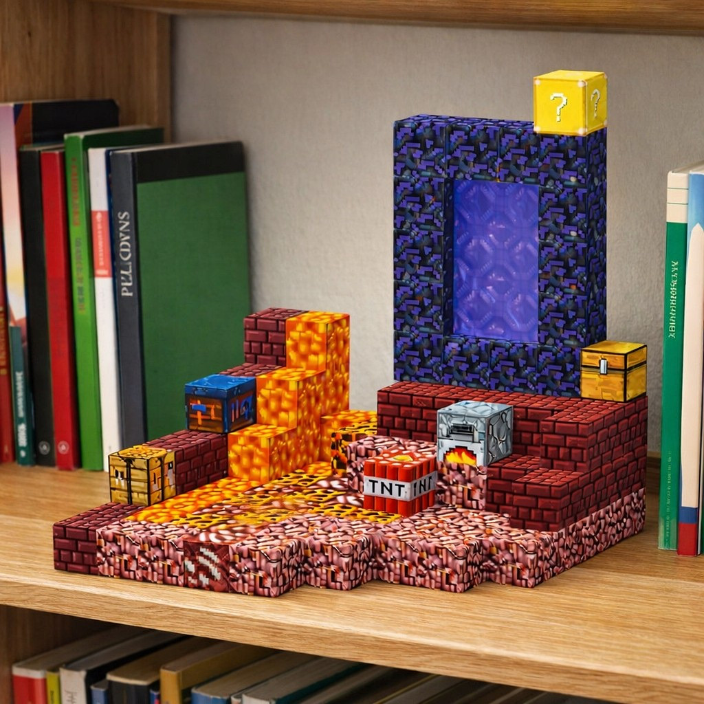 Klocki magnetyczne 3D 133 elementy + 2 figurki - zdjęcie prezentacyjne produktu - ujęcie 8