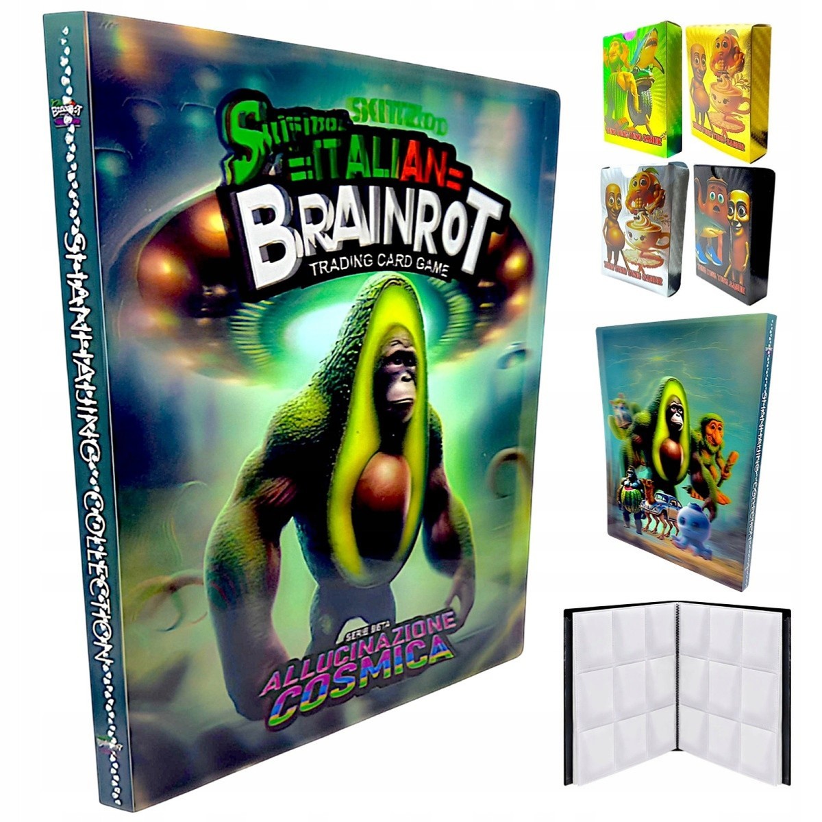 Album Brainrot na 432 karty + 55 kart kolekcjonerskich TCG - packshot produktu na białym tle - ujęcie 1