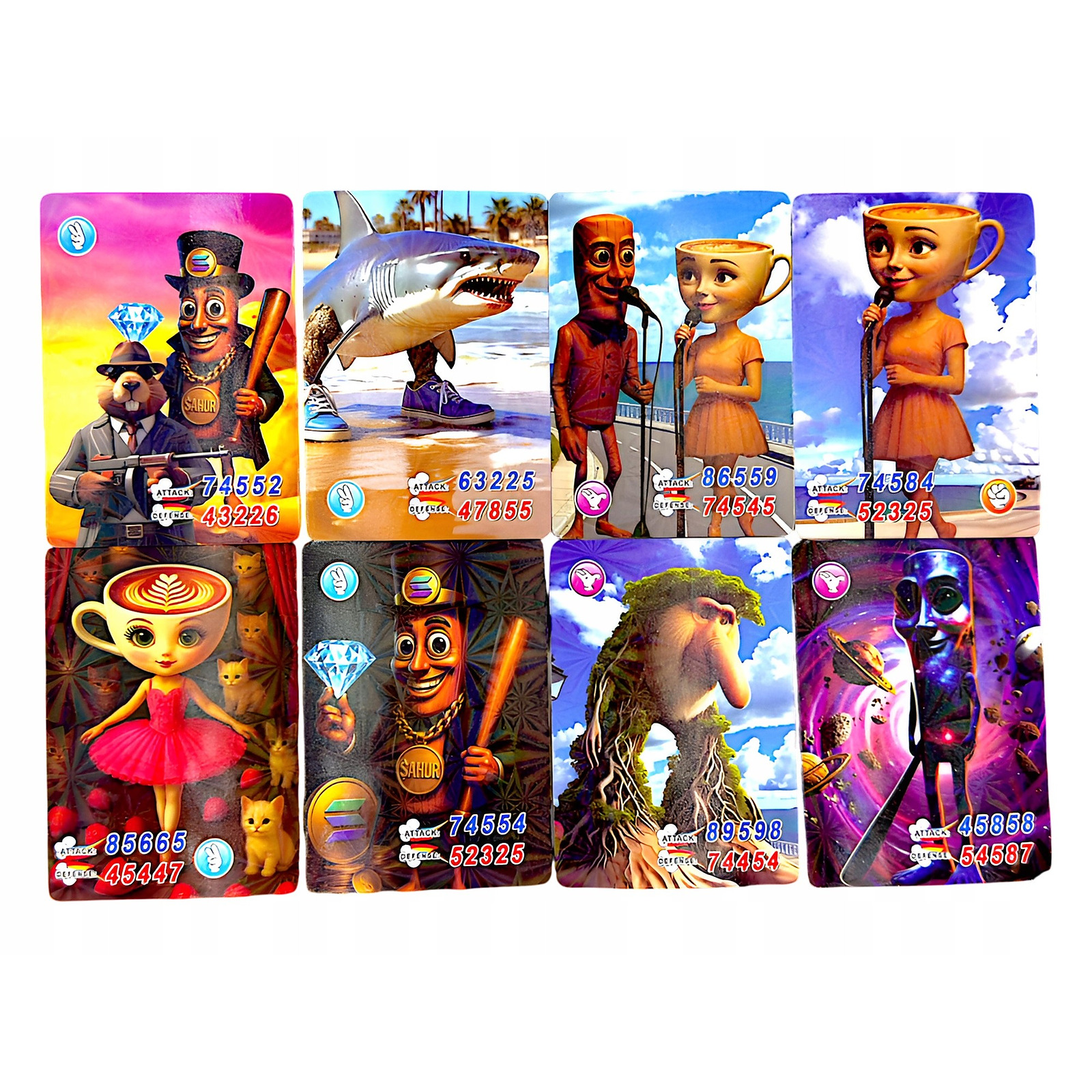 Album Brainrot na 432 karty + 8 kart kolekcjonerskich TCG - packshot produktu na białym tle - ujęcie 5