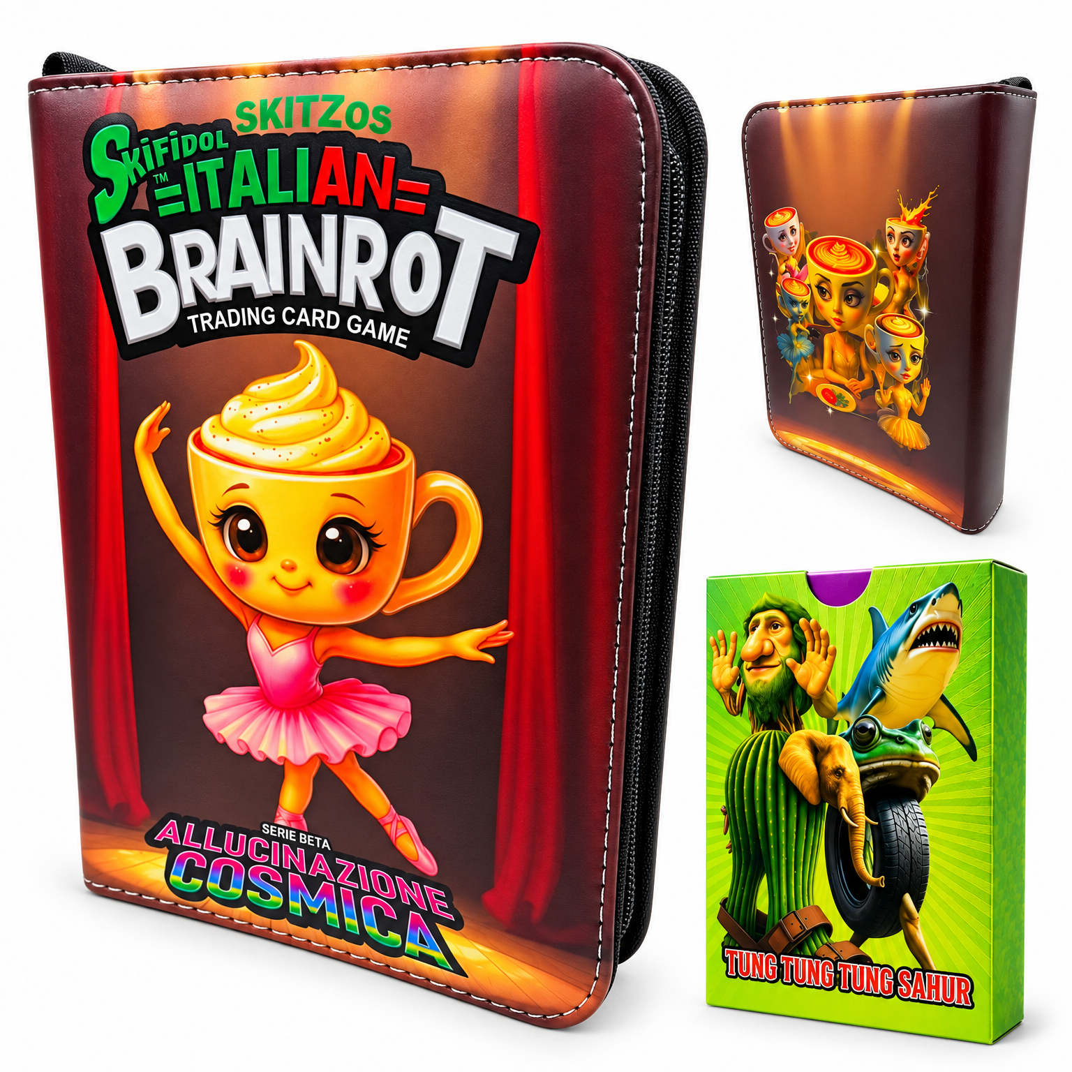 Album na 400 kart Brainrot + 55 kart kolekcjonerskich TCG - zdjęcie 1