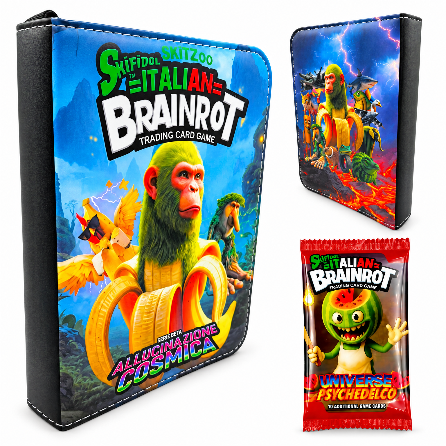 Album na 400 Kart Brainrot + 60 Kart Kolekcjonerskich Skifidol Italian TCG - zdjęcie 1