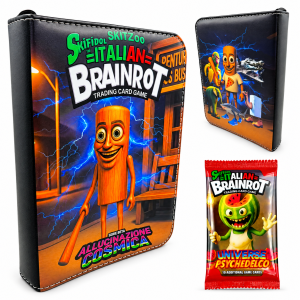 Album na 400 Kart Brainrot + 60 Kart Kolekcjonerskich Skifidol Italian TCG - zdjęcie 1