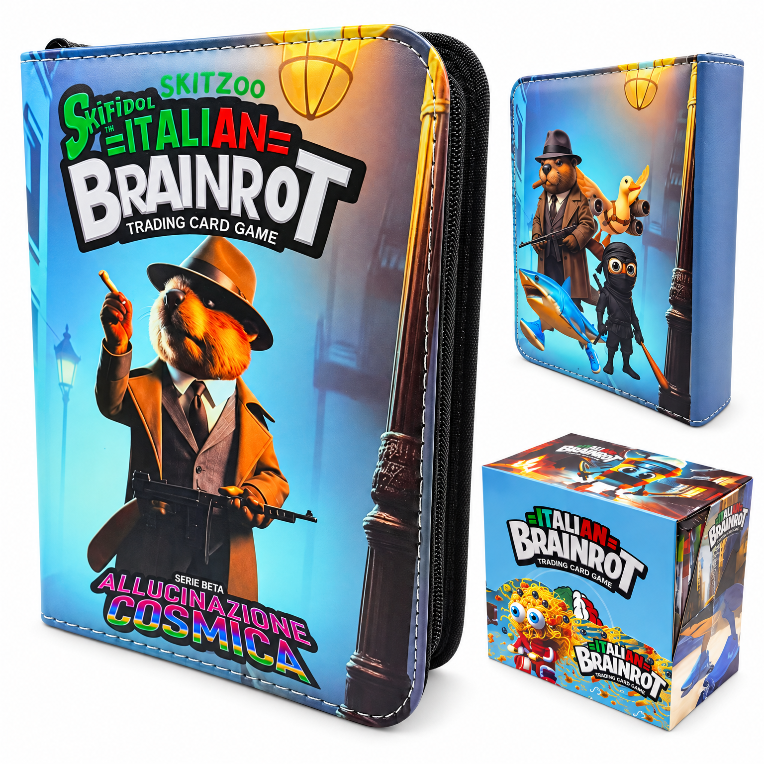 Album na 400 Kart Brainrot + Mega Box 288 Kart Kolekcjonerskich TCG Zestaw - zdjęcie 2