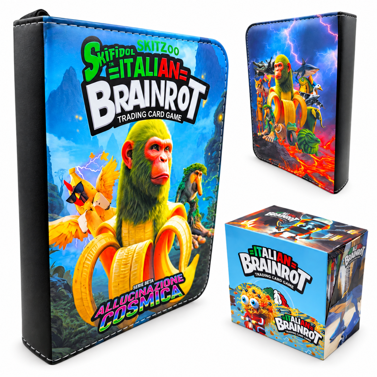 Album na 400 Kart Brainrot + Mega Box 288 Kart Kolekcjonerskich TCG Zestaw - zdjęcie 2