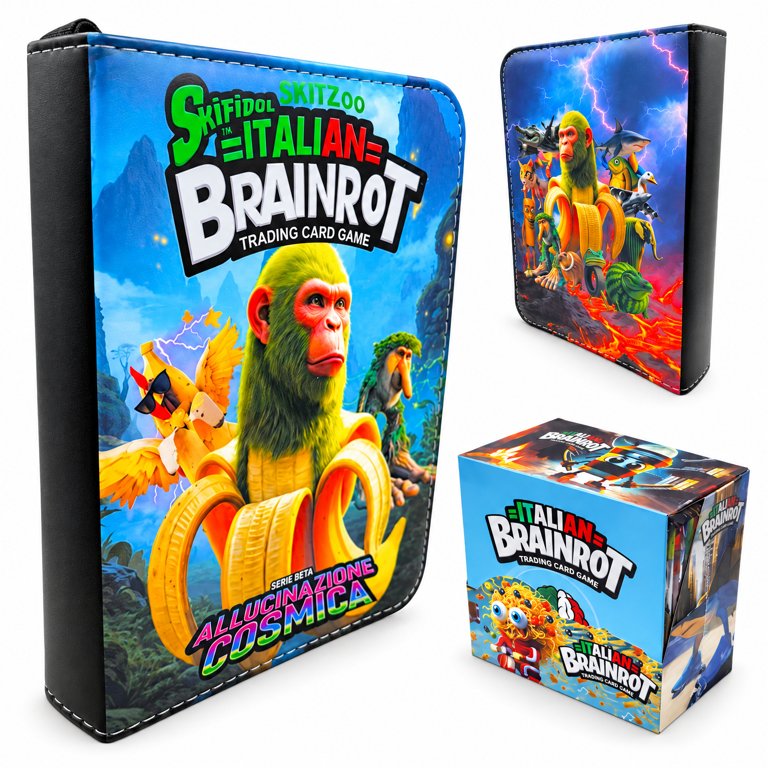Album na 400 Kart Brainrot + Mega Box 288 Kart Kolekcjonerskich TCG Zestaw - zdjęcie 2