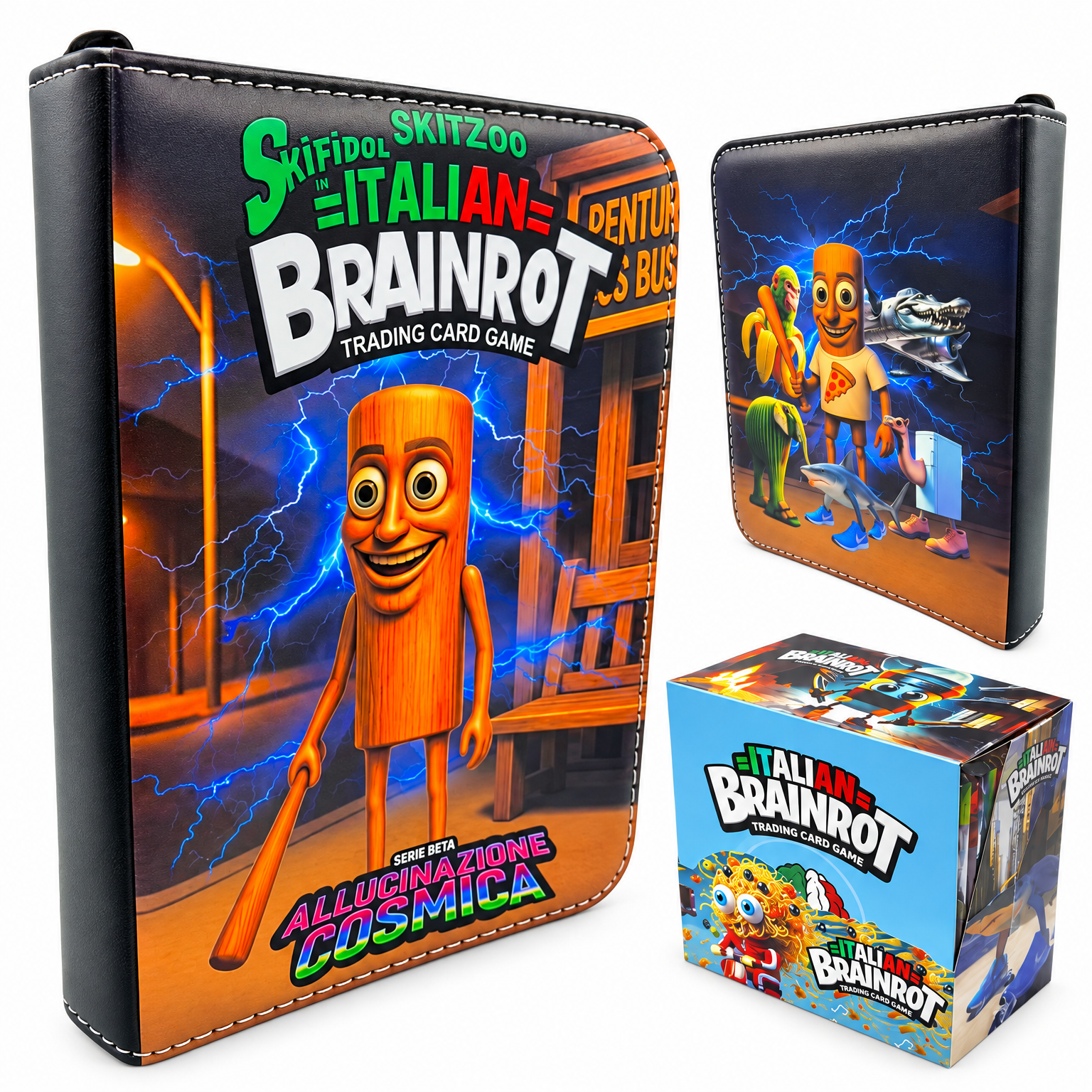 Album na 400 Kart Brainrot + Mega Box 288 Kart Kolekcjonerskich TCG Zestaw - zdjęcie 2