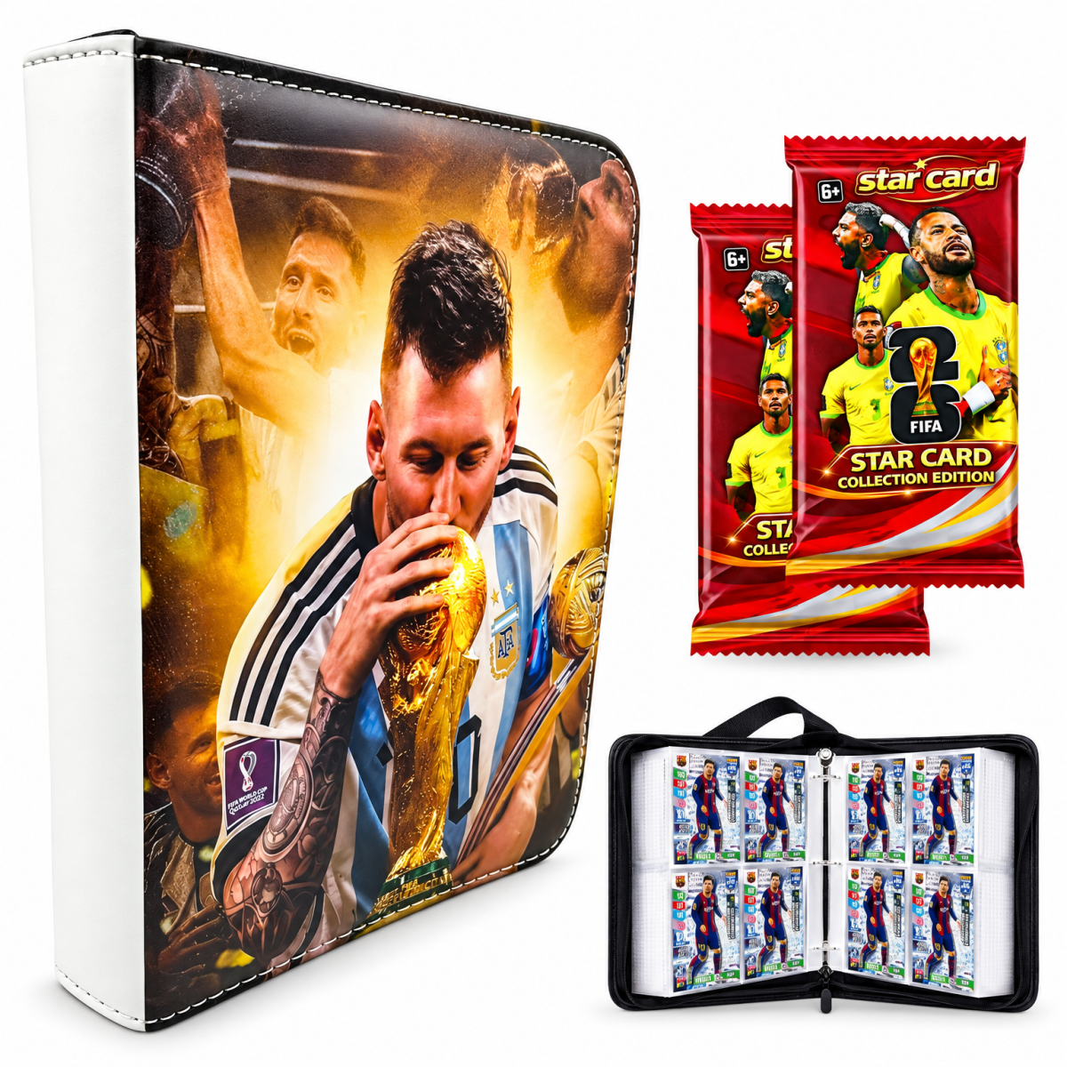 Album XXL na 400 Kart Piłkarskich + 96 Kart FIFA Kolekcjonerskich – Zestaw - zdjęcie 2