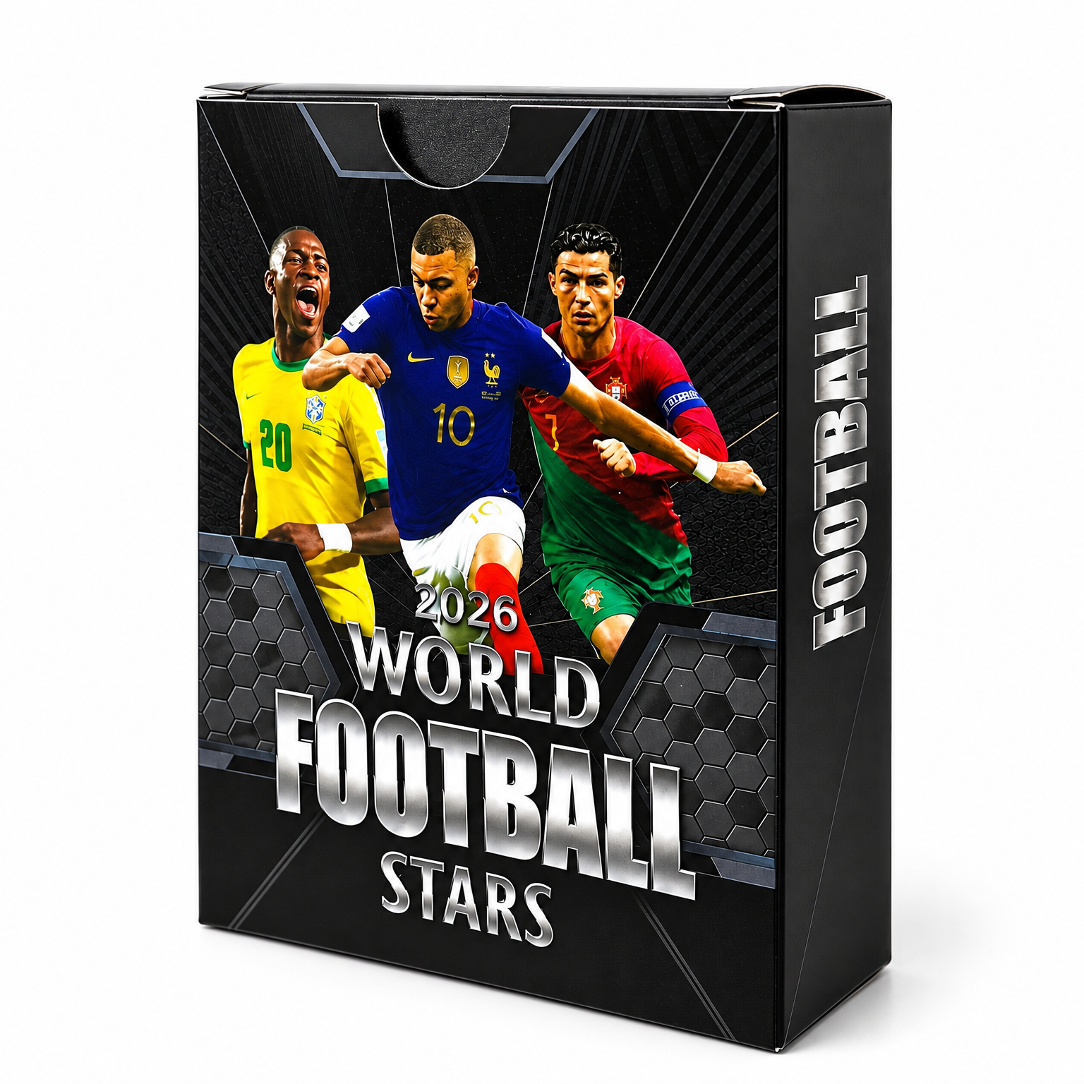 Karty Piłkarskie World Cup 2026 55 Szt Czarne Kolekcjonerskie TCG Zestaw - zdjęcie 1