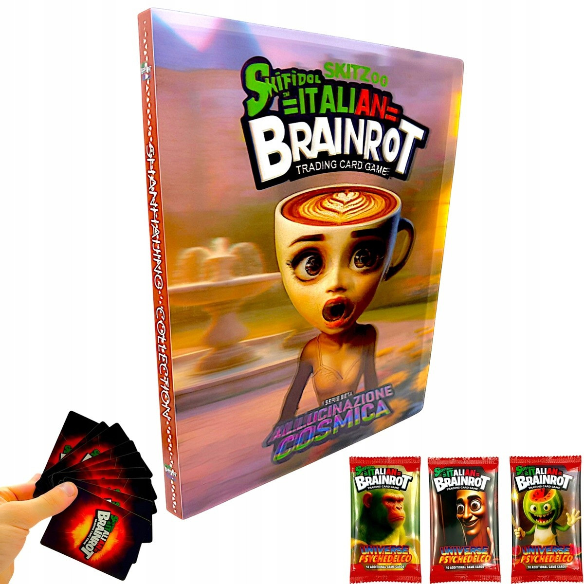 Album Brainrot na 432 karty + 30 kart Skifidol Italian TCG